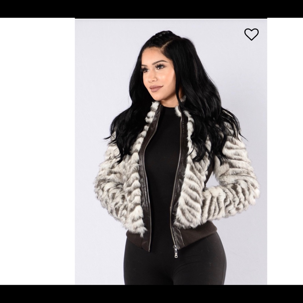 Fashion Nova Faux Fur Bomber Jacket